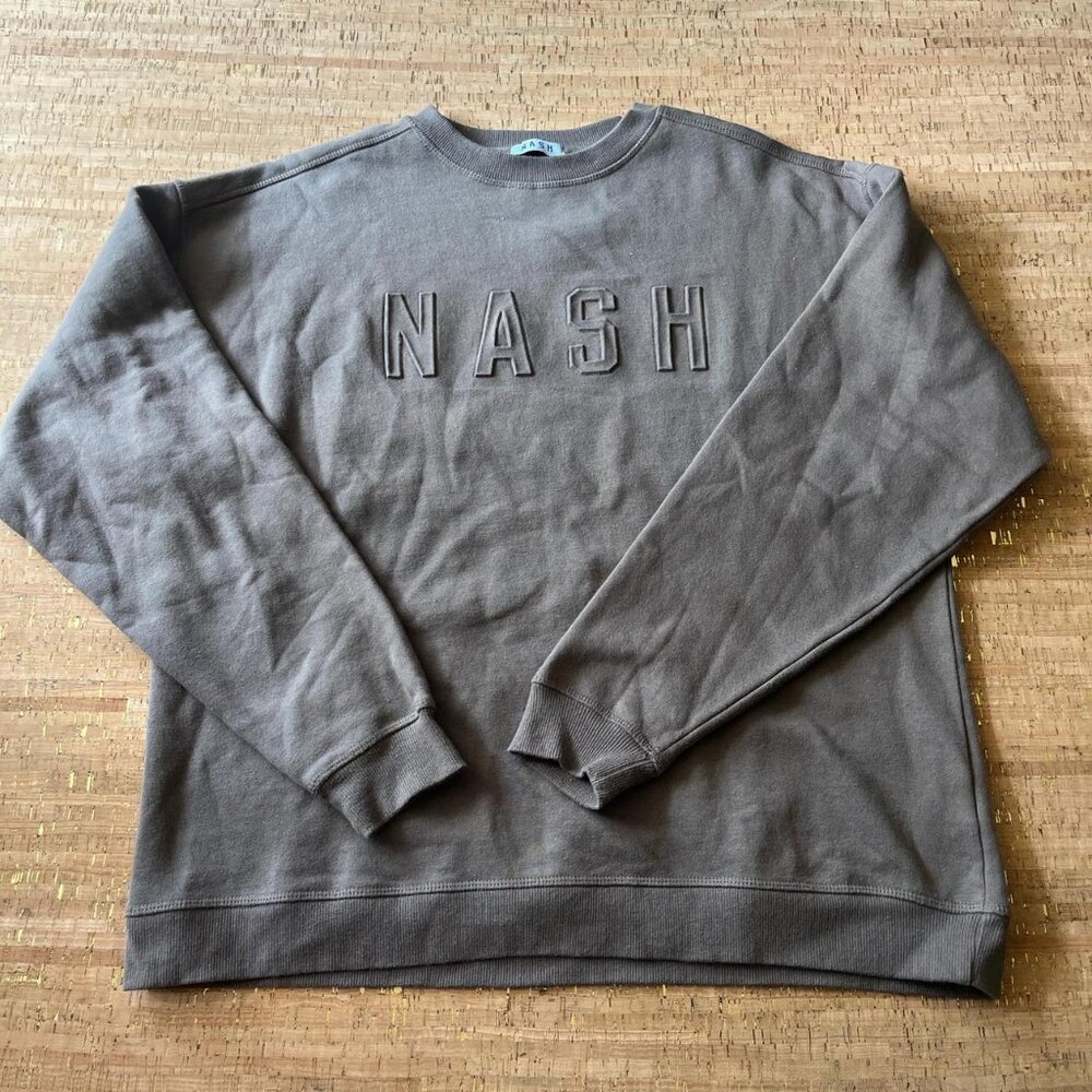 NASH chocolate brown crewneck sweatshirt